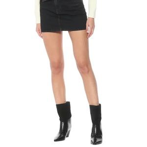 Jimmy Choo Bear 65 Black Croc Embossed Leather and Suede Boots size 36